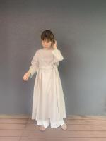 Square neckline dress-B